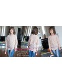 Salmon girls\' blouse DZ7009 - Online store - Boutique